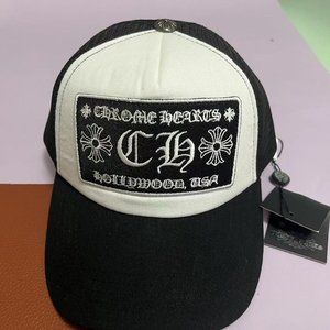 Chrome Hearts Black Embroidered Logo Sun Hat